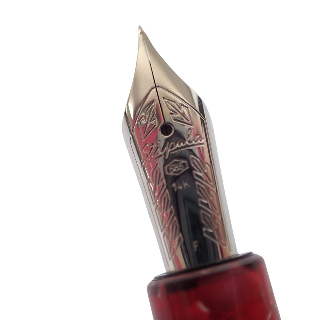 Good condition ◆ STIPULA I CASTONI Fountain Pen I Castoni Lapis Lazuli Nib 14K 585 Red Series STIPULA I CASTONI [AFI10] 