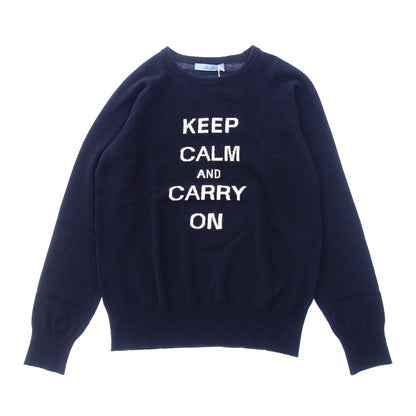 Brilla per il gusto Blu Bre KEEP knit sweater cashmere crew neck men's navy L Brilla per il gusto [AFB9] [Used] 