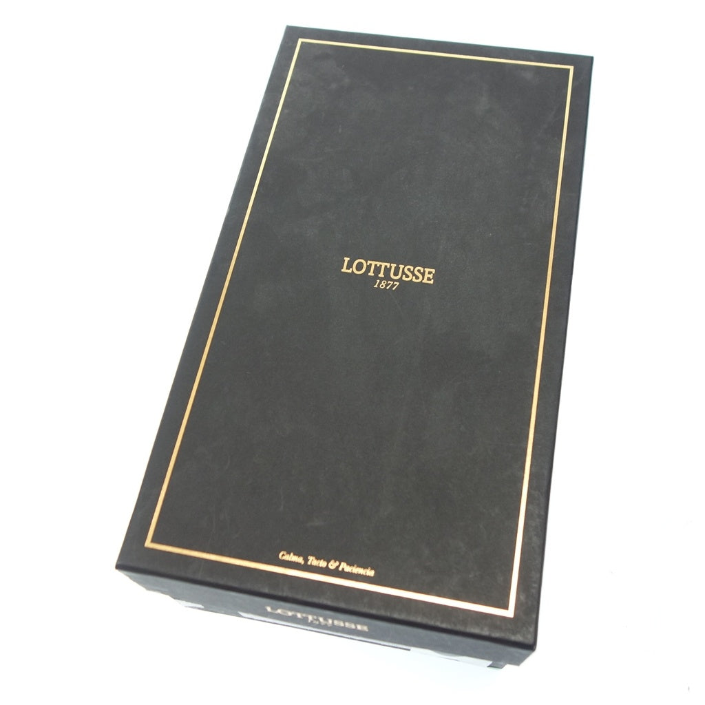 Unused ◆ LOTTUSSE Loafer L6977 Men's Black Size 6.5 LOTTUSSE [AFD14] 