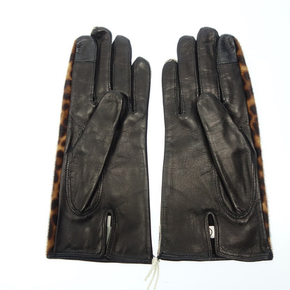 Like new◆Maison Fabre Gloves Lambskin Lambskin 2-piece set maison fabre [AFI21] 