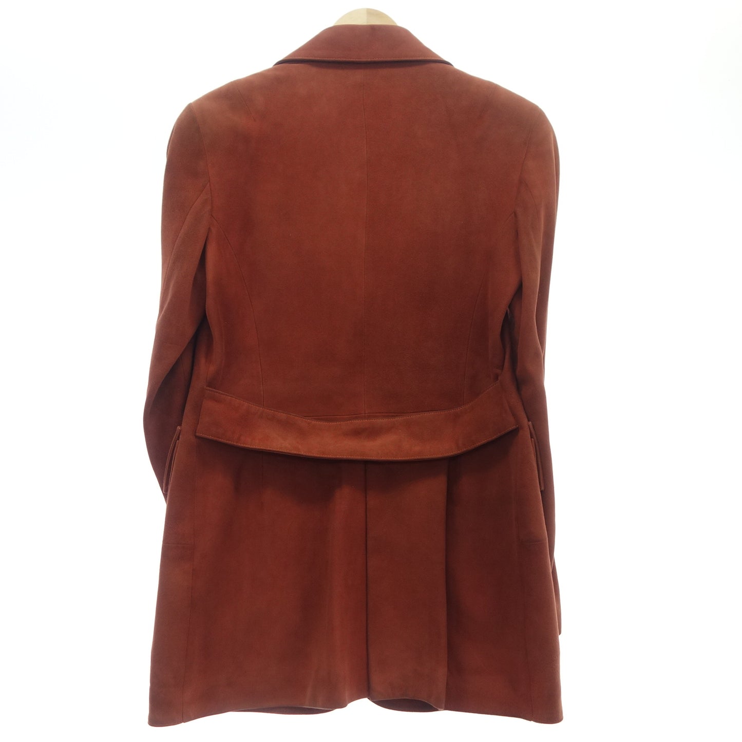 LOEWE Leather Jacket Suede Anagram Orange Women's 42 LOEWE [AFA13] [Used] 