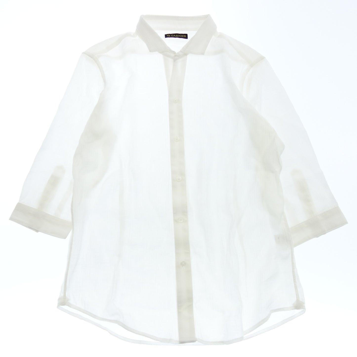 Cutter shirt rayon white Garnier men's L GARNIER [AFB13] [Used] 