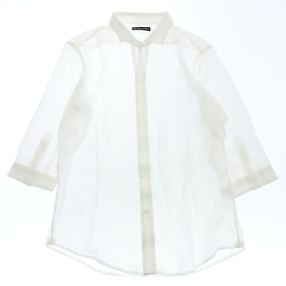 Cutter shirt rayon white Garnier men's L GARNIER [AFB13] [Used] 