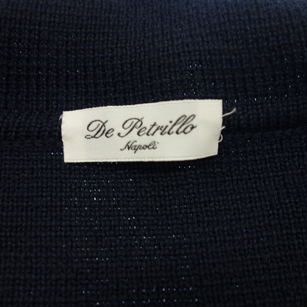 Like new ◆ De Petrillio Knit Blouson Men's Navy De Petrillio [AFB5] 