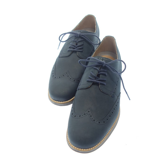 状况非常好 ◆ Cole Haan 皮鞋 C26473 原装大短翼绒面革男式海军蓝尺码 9M COLE HAAN [AFC21] 