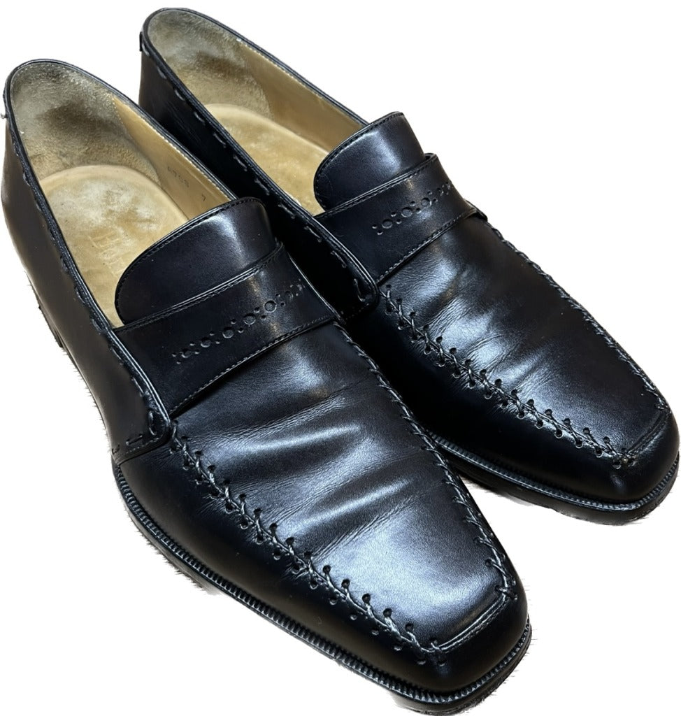 Good condition ◆ Berluti leather shoes loafers patina leather Olga period black 7 Berluti 