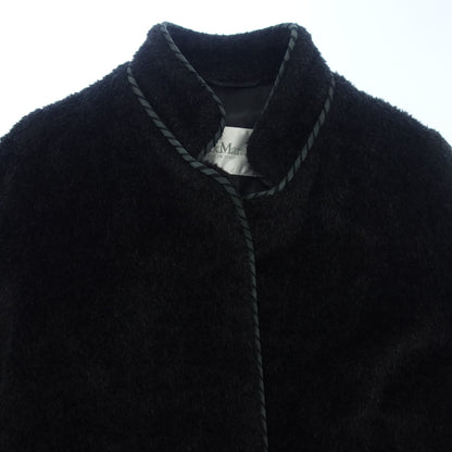 Good condition ◆ Max Mara Gown Coat Alpaca Women's 42 Black Max Mara [AFA14] 