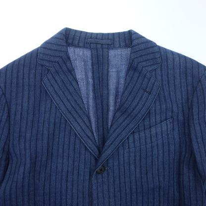 LARDINI 3B Jacket Striped Men's 50 Blue LARDINI [AFB8] [Used] 