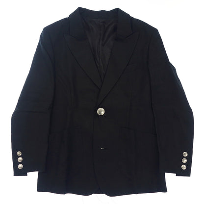 Like new ◆ SULVAM Tailored Jacket 100% Linen Men's Size M Black SL-J07-200 SULVAM [AFB37] 