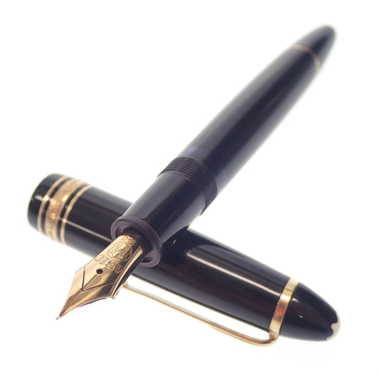 Montblanc fountain pen Meisterstück 149 nib 14C black x gold with case MONTBLANC [AFI12] [Used] 