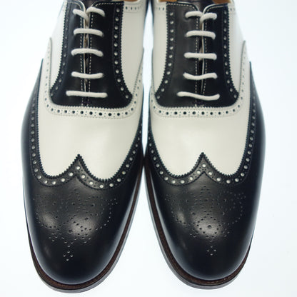 Crockett &amp; Jones Leather Shoes Full Brogue Wing Tip Guilford 2 GUILDFORD2 Men's 8.5E Navy x White Crockett &amp; Jones [LA] 