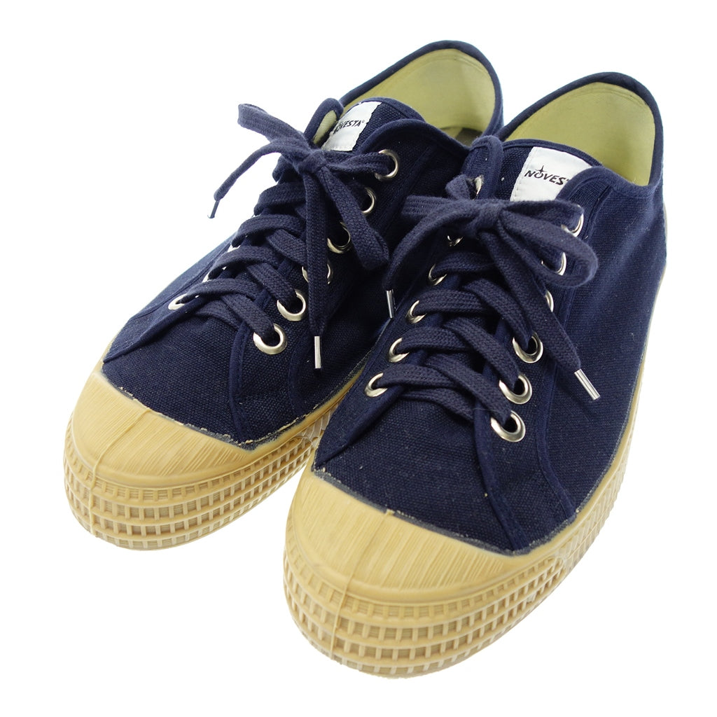 Good condition ◆ NOVESTA sneakers canvas navy low cut men's navy size 42 NOVESTA [AFC3] 