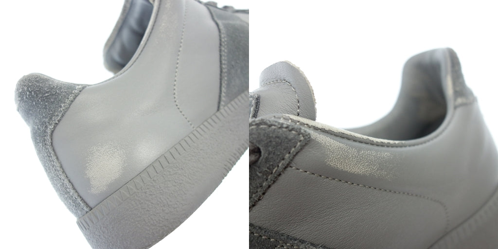 二手 ◆Maison Margiela Replica 运动鞋 皮革德国运动鞋 男士 40 灰色 MAISON MARGIELA REPLICA [AFD13] 
