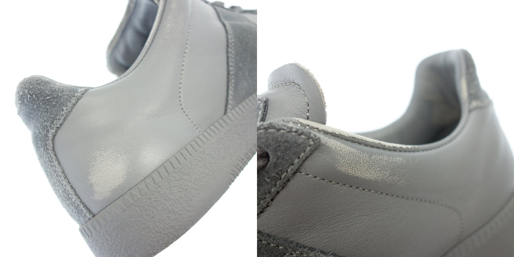 Used ◆Maison Margiela Replica Sneakers Leather German Trainer Men's 40 Gray MAISON MARGIELA REPLICA [AFD13] 