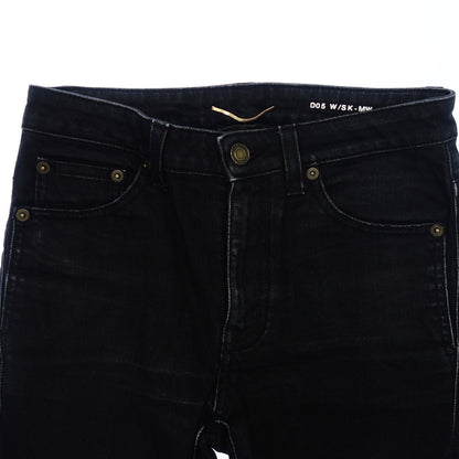 Saint Laurent Denim Pants Black 594588 Women's 25 Black SAINT LAURENT [AFB14] [Used] 