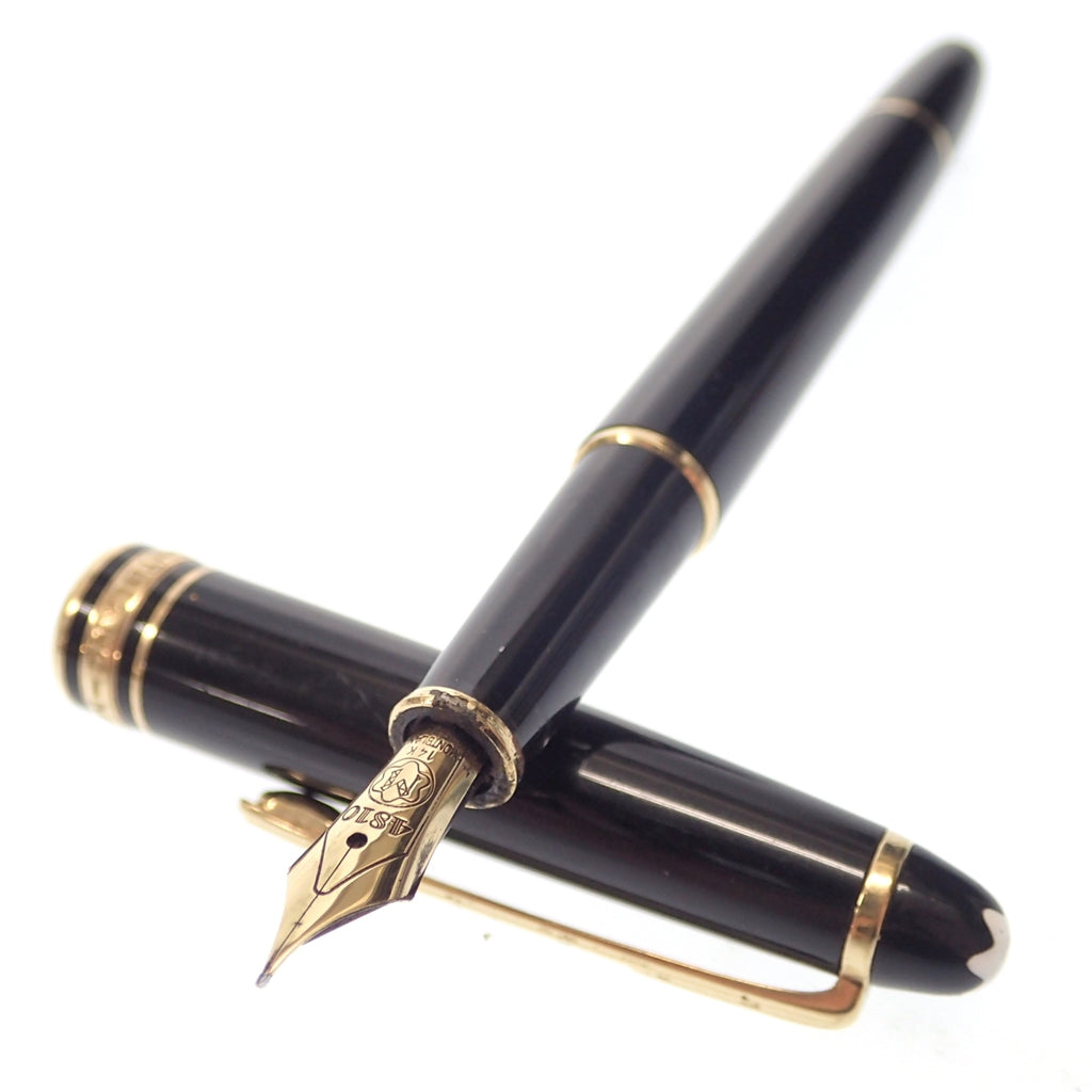 中古◆モンブラン マイスターシュテュック 万年筆 4810 14K585 黒×ゴールド MONTBLANC【AFI9】