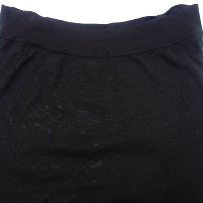 Hermes Knit Skirt Silk Women's Black 42 HERMES [AFB22] [Used] 