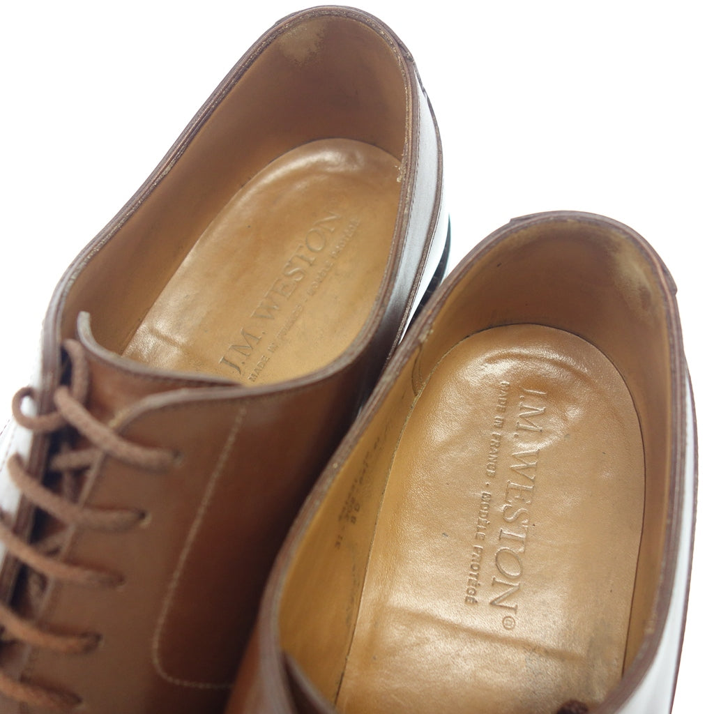 Good Condition◆JMWESTON Leather Shoes U Tip 641 Golf Russian Calf Men's 8D Brown JMWESTON [LA] 