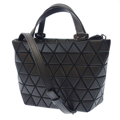 跟新品一样◆Baobao Issey Miyake 手提包 BB31AG313 水晶哑光 2way 单肩迷你女士黑色 BAOBAO ISSEY MIYAKE CRYSTAL MATTE [AFE5] 