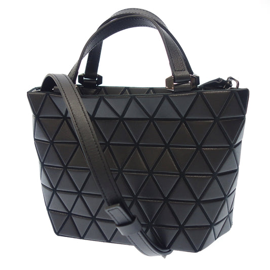 跟新品一样◆Baobao Issey Miyake 手提包 BB31AG313 水晶哑光 2way 单肩迷你女士黑色 BAOBAO ISSEY MIYAKE CRYSTAL MATTE [AFE5] 