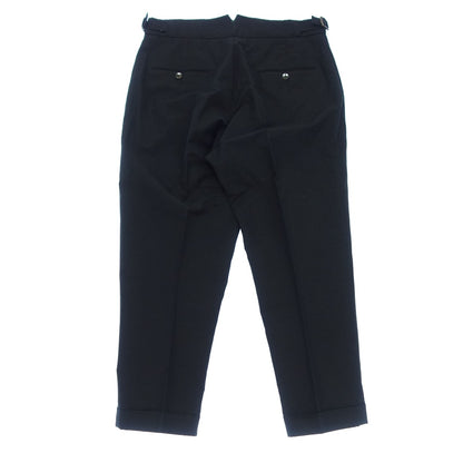 Good Condition◆Berwich Side Adjuster Pants Cotton &amp; Linen Men's Black Size 48 BERWICH [AFB33] 