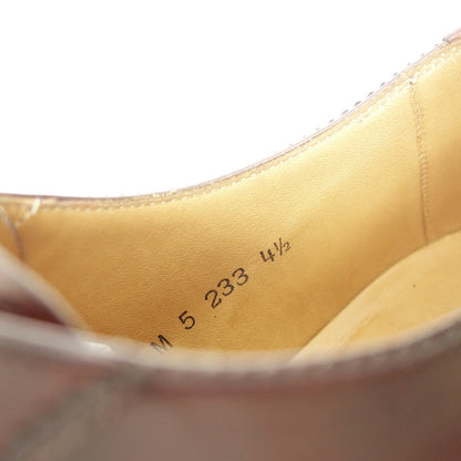状况良好◆大冢鞋 M-5 233 直尖皮鞋男式 4.5 棕色 OTSUKA [AFD1] 