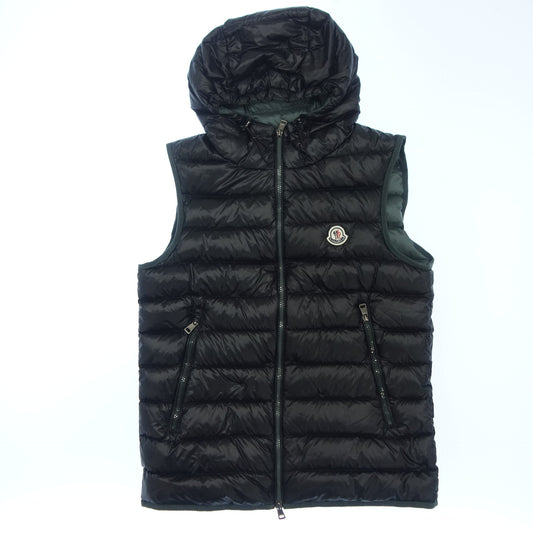 モンクレール ダウンベスト フード付き RAYGILET メンズ 2 黒 MONCLER【AFB23】【中古】