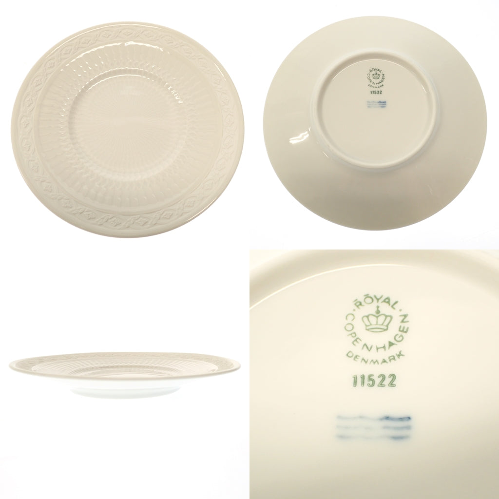 Good condition ◆Royal Copenhagen plates large plates bowls small plates set of 10 white Royal Copenhagen [AFB55] 