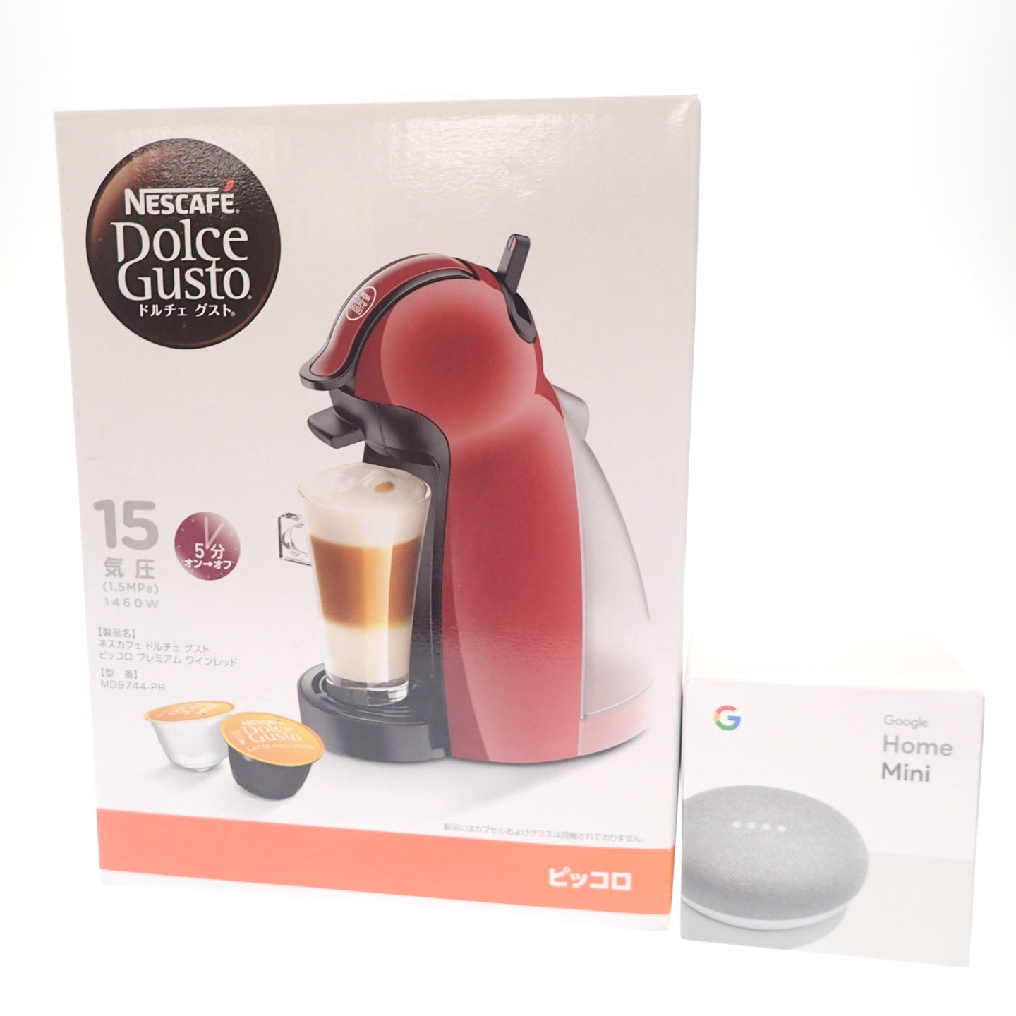 Used Nescafe Dolce Gusto Google Home Mini 2-piece set Operation not confirmed Nestle Google [AFI1] 