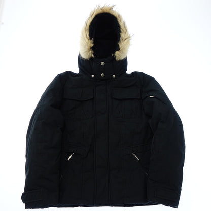 Moorer down jacket with fur men's black S MOORER [AFA21] [Used] 