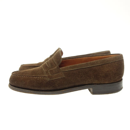 Used ◆JM Weston Leather Shoes Signature Loafers 180 Suede Women's Brown Size 3.5C JMWESTON [AFC34] 