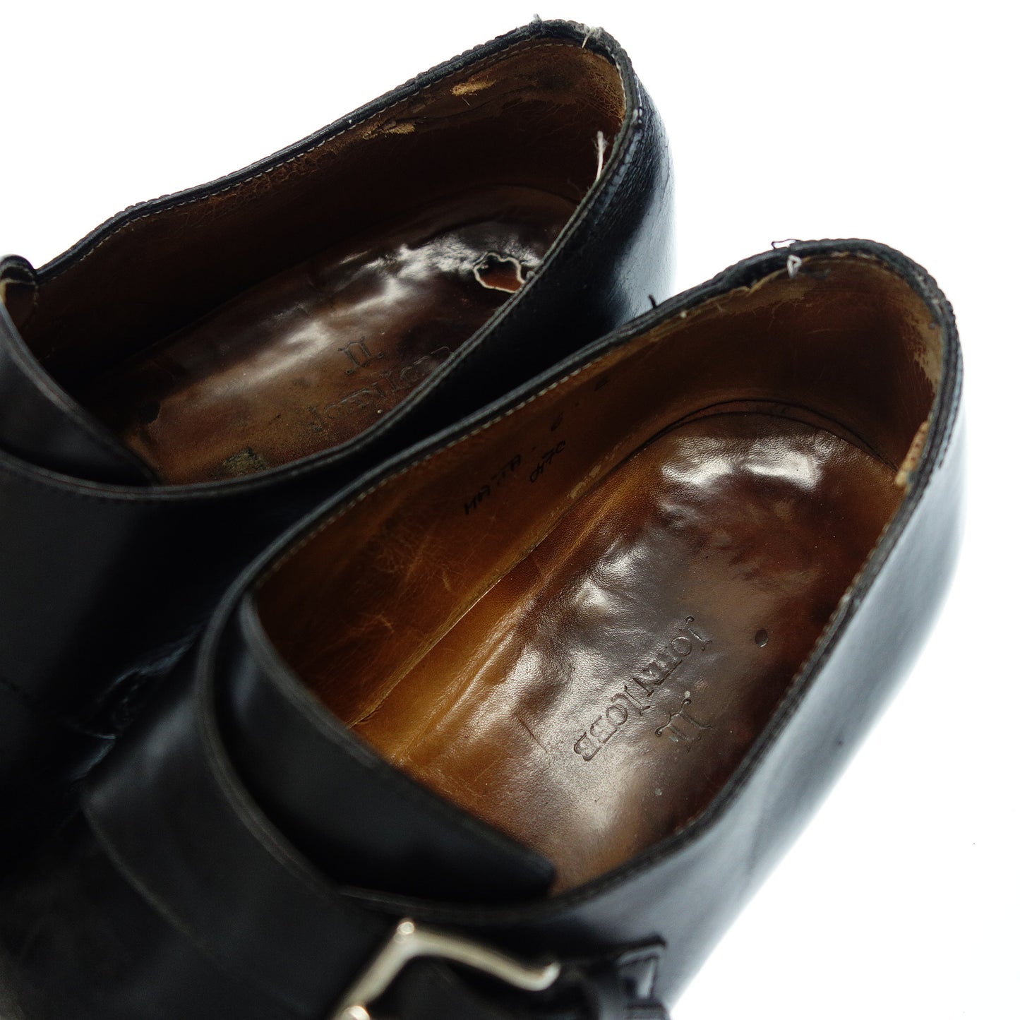 二手 ◆John Lobb Single Monk MATTA 男式 5 黑色 JOHN LOBB [LA] 