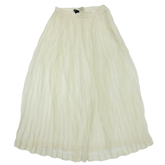 Good condition ◆ Robe de chambre COMME des GARCONS Skirt Pleated TS-02023M Women's Size M White robe de chambre COMME des GARCONS [AFB35] 