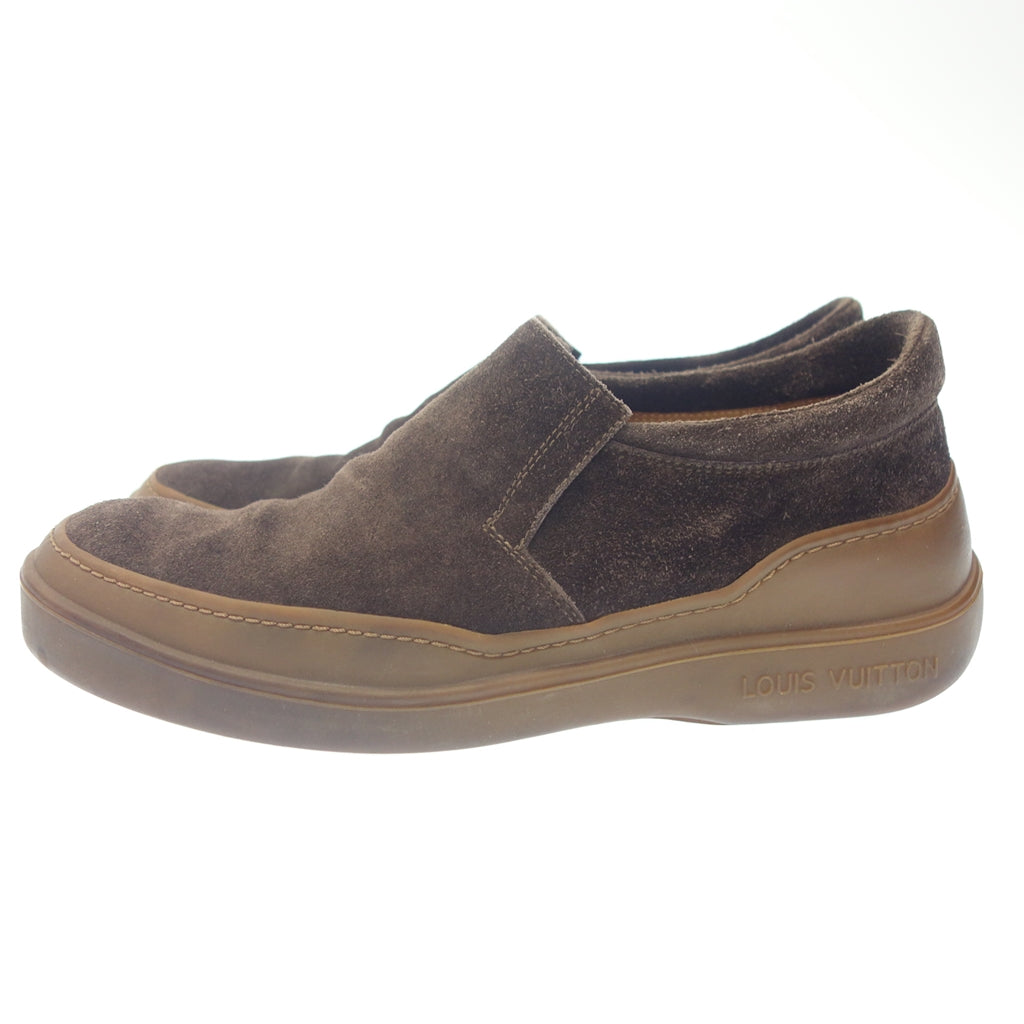 Used ◆Louis Vuitton slip-on BA0040 suede men's brown 8.5 LOUIS VUITTON [AFD6] 