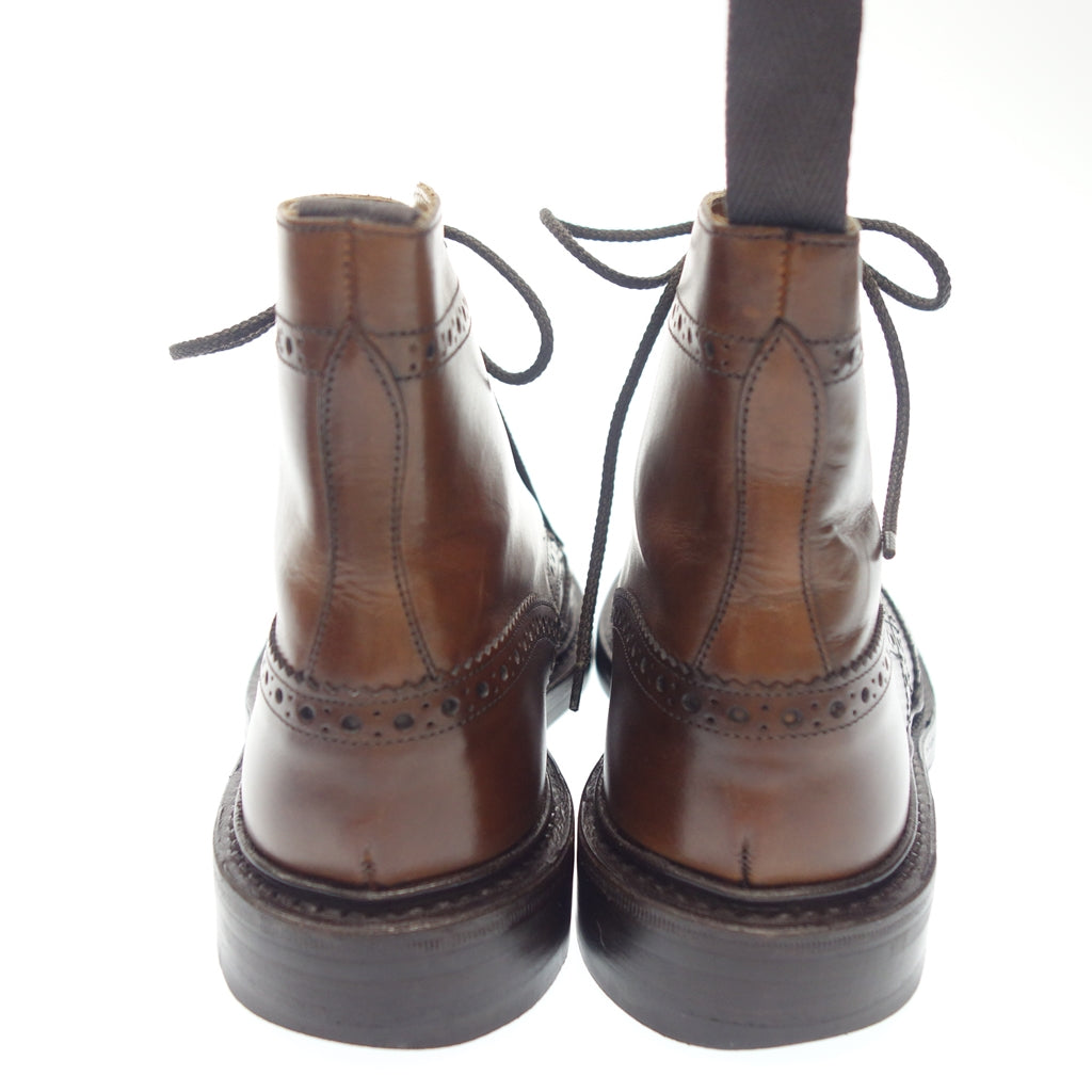 Good condition ◆ Tricker's Leather Shoes Country Boots M5634 Stowe Men's Brown Size UK6.5 Tricker's STOW [LA] 