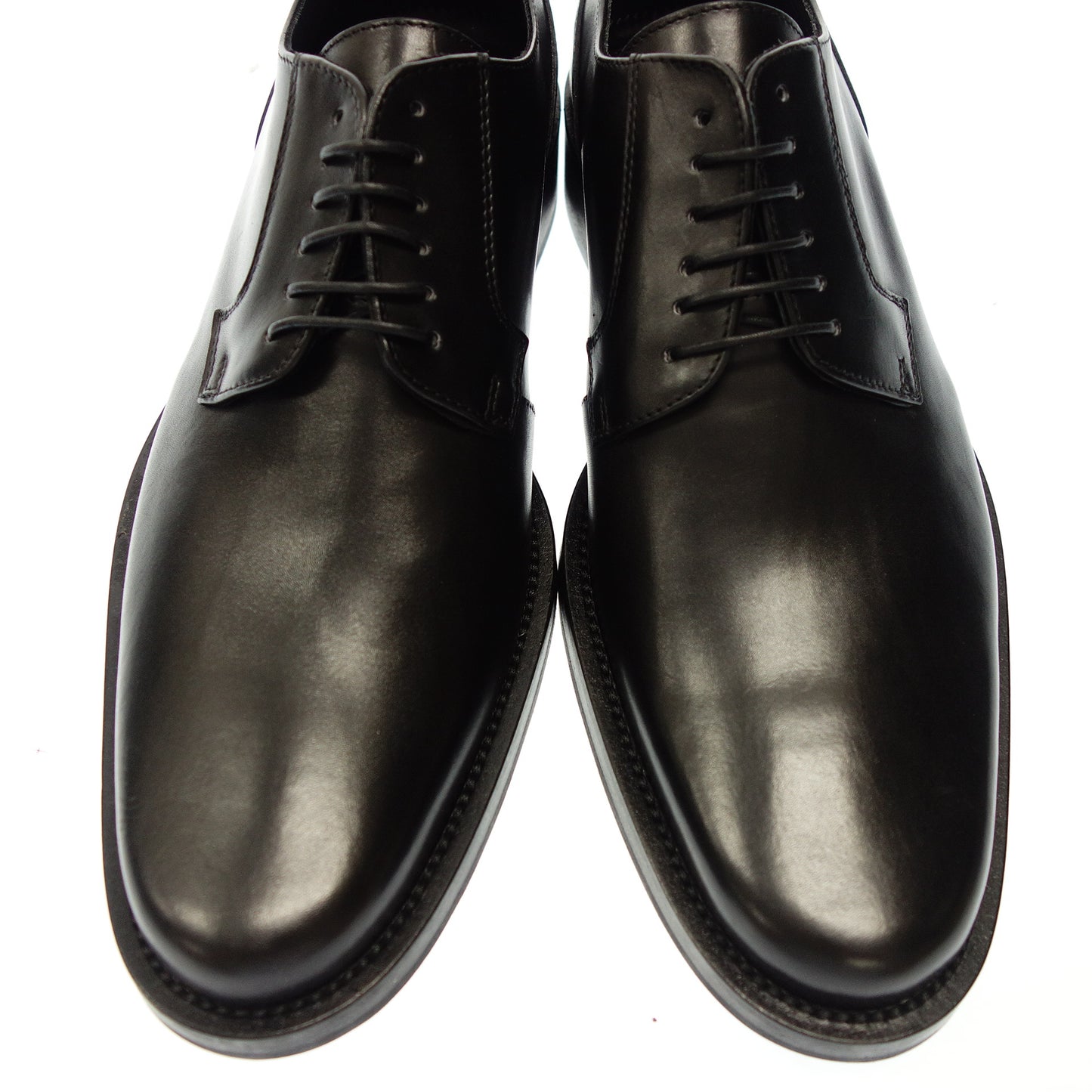 Very good condition ◆ Emporio Armani lace-up leather shoes plain toe men's size 42 black EMPORIO ARMANI [AFD1] 
