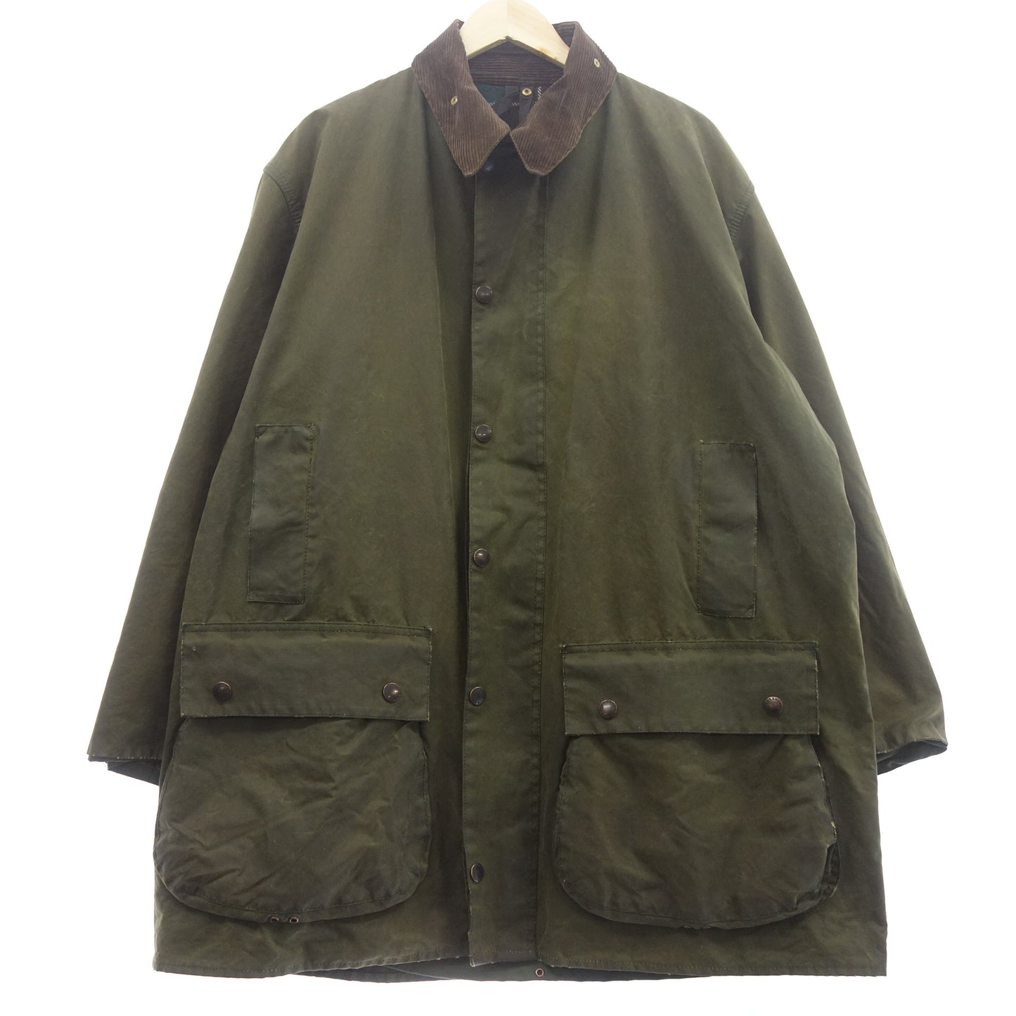 二手 ◆ Barbour 涂油外套夹克 Northumbria 1990 年代 46 码男式卡其色 Barbour [AFA5] 