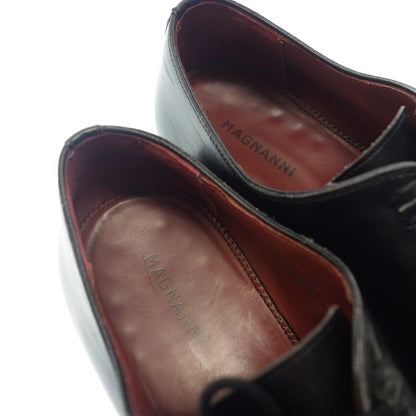 Good Condition ◆ Magnani Whole Cut Shoes 17710 Opanke Method Leather Men's 38 Black MAGNANNI [AFD9] 