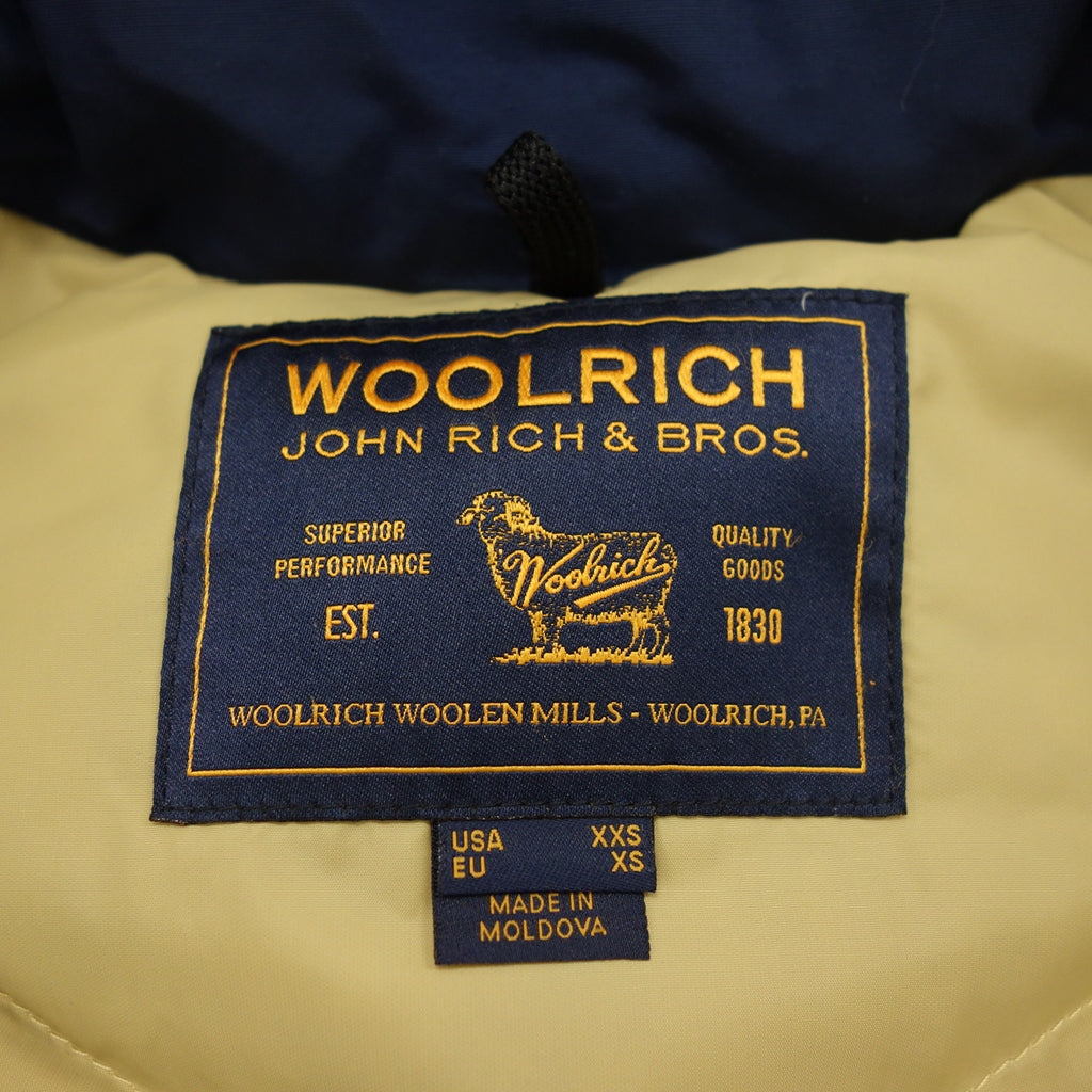 極美品◆ウールリッチ ダウンジャケット アークティック パーカー メンズ サイズXS ネイビー WOOLRICH【AFA19】