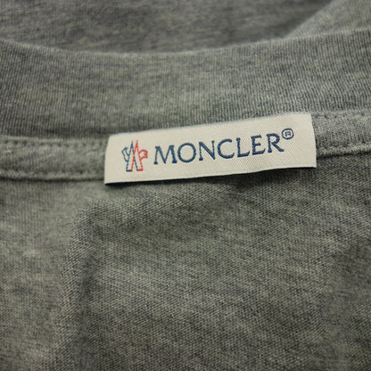 新品同様◆モンクレール 半袖Tシャツ ロゴワッペン コットン メンズ グレー サイズM C-SCOM-22-63901 MONCLER【AFB12】