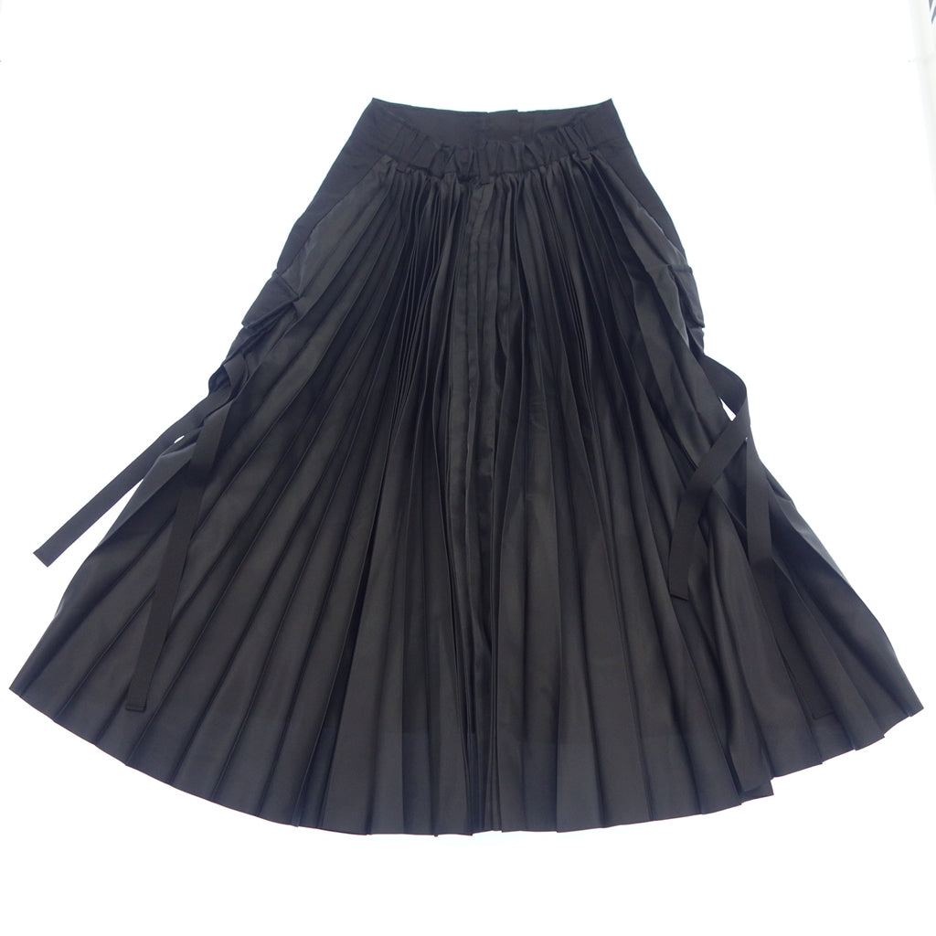美品◆サカイ 22SS スカート NYLON TWILL SKIRT レディース ブラック サイズ1 22-06065 sacai【AFB5】