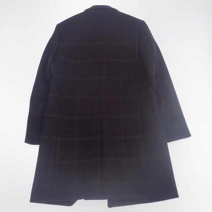 Like new◆United Arrows Beauty &amp; Youth Chester Coat Check Men's Brown S BEAUTY &amp; YOUTH [AFB11] 