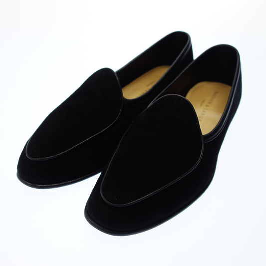 Good condition ◆ Baudoin &amp; Lange Loafers Belgian shoes Leather Suede Men's 40 Black Baudoin &amp; Lange [LA] 