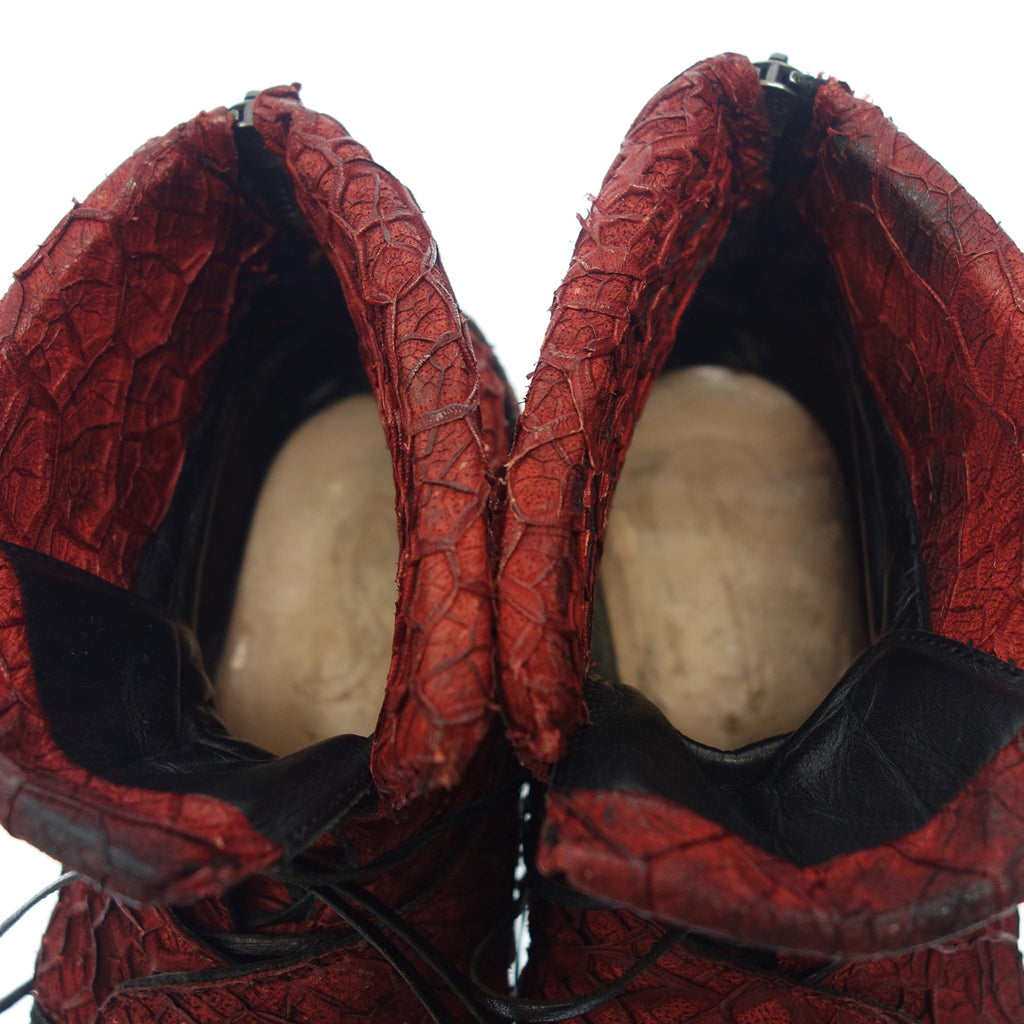 Used Individual Sentiments Shoes Sneakers High Cut Men's Red individual sentiments [AFC1] 