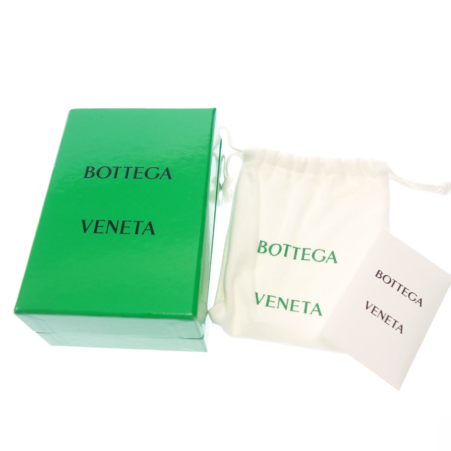Bottega Veneta Card Case Leather Black with Box BOTTEGA VENETA [AFI18] [Used] 