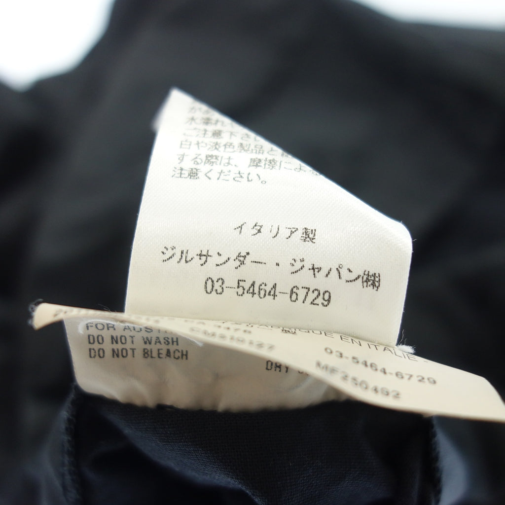 中古◆ジルサンダー コットン パンツ ボタンフライ メンズ ブラック サイズ48 JIL SANDER【AFB13】