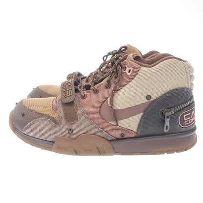 Good Condition ◆ Nike Sneakers Air Trainer 1 Cactus Jack Light Chocolate/Rust Pink DR7515-200 Men's 27.0cm NIKE AIR TRAINER 1/CJ [AFD7] 