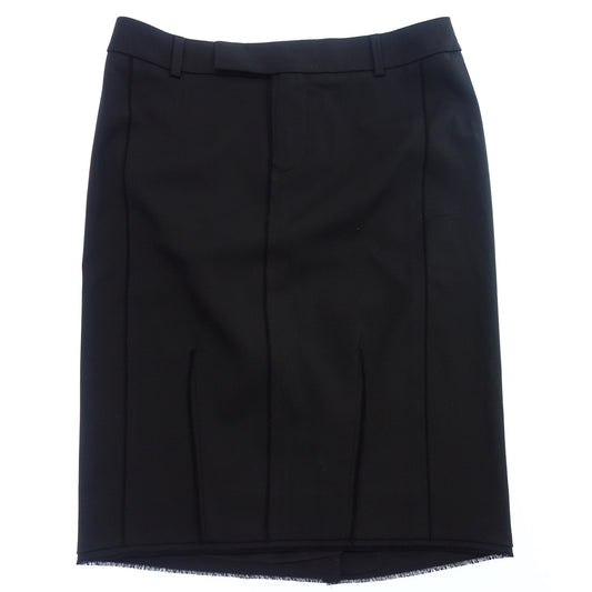 Good Condition◆Tom Ford Trimmed Wool Skirt Women's Black 40 TOM FORD [AFB18] 