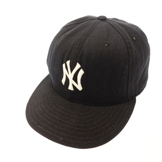 二手 ◆New Era 5950 帽子纽约洋基队正品钻石系列 7-3/8 尺寸黑色 NEW ERA [AFI23] 