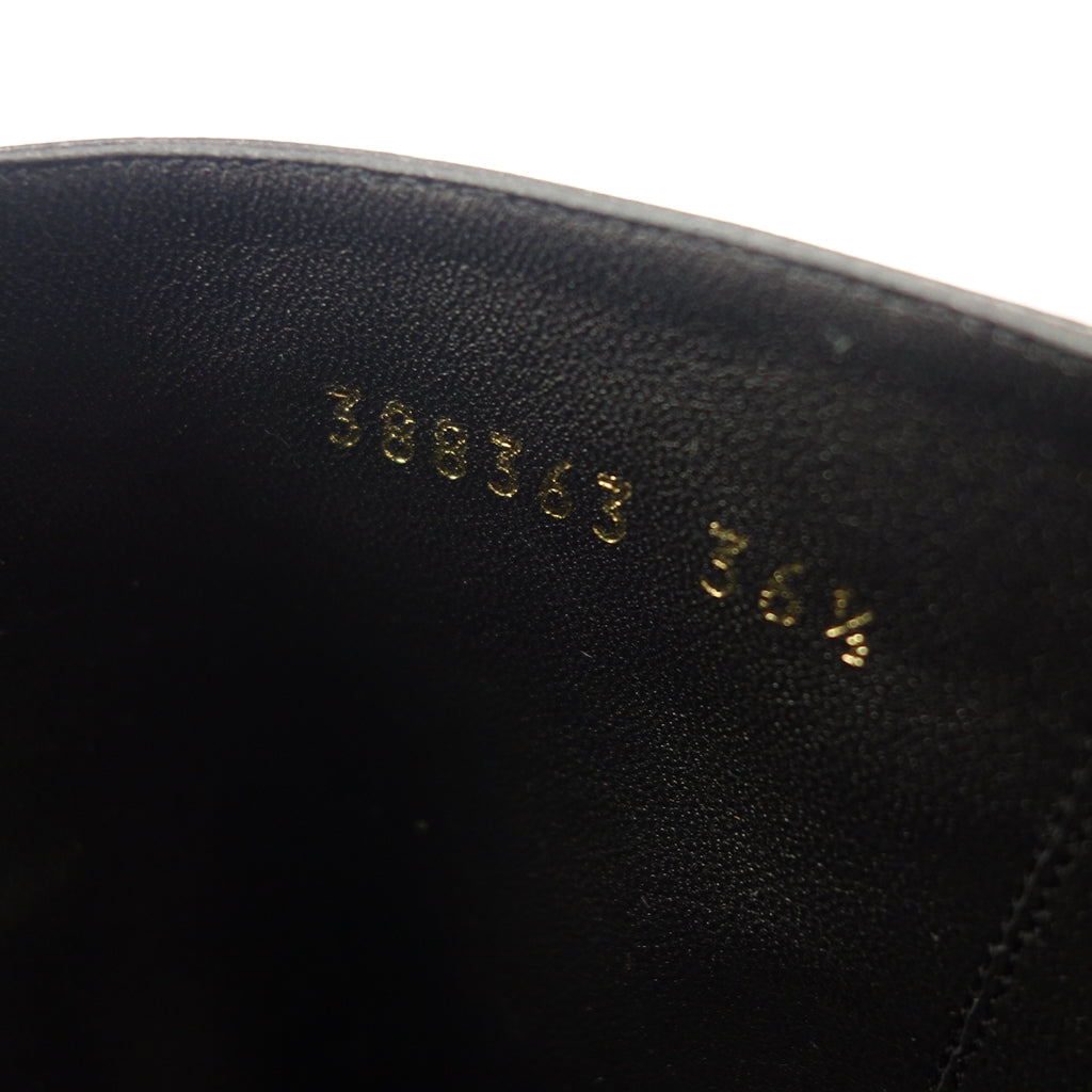 状况良好◆ Gucci 长靴尖头位 388363 女士黑色 36.5 GUCCI [AFD12] 